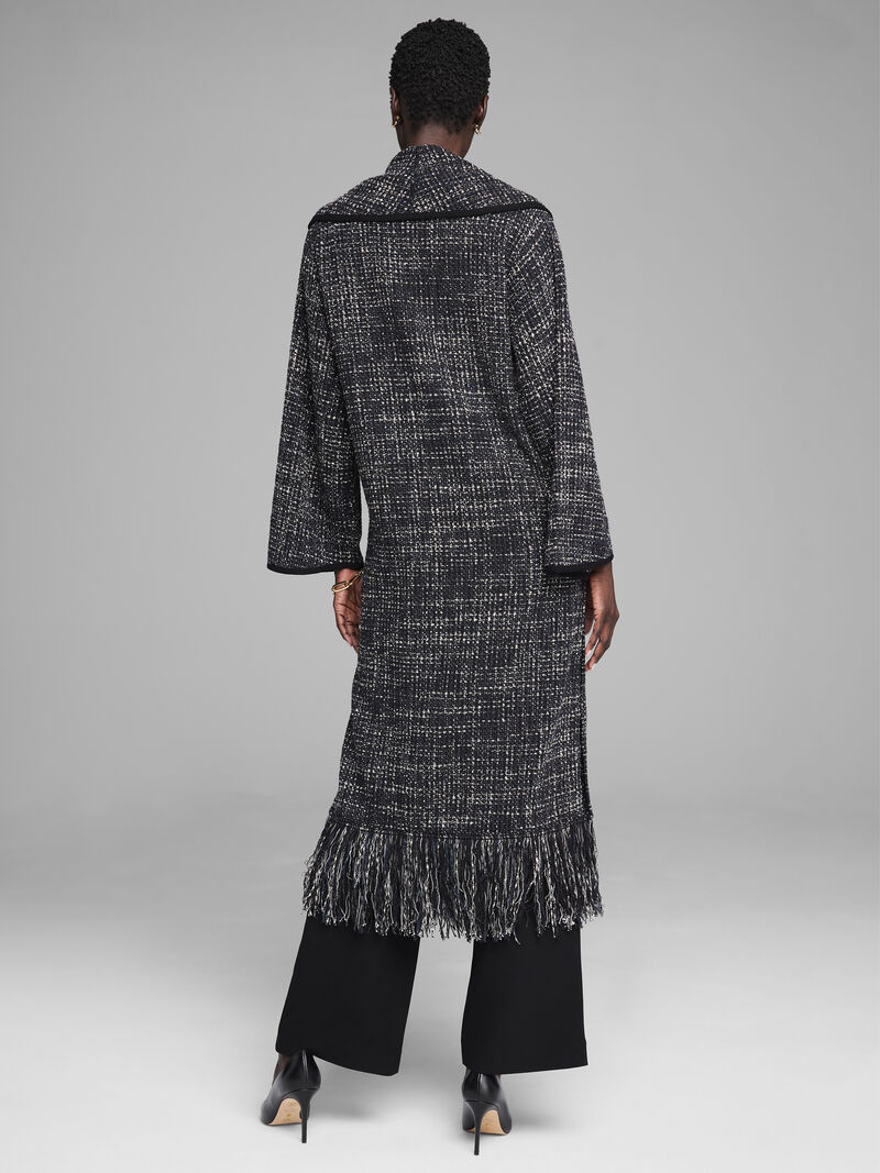 Woman Wears Standout Fringe Jacket image number 3