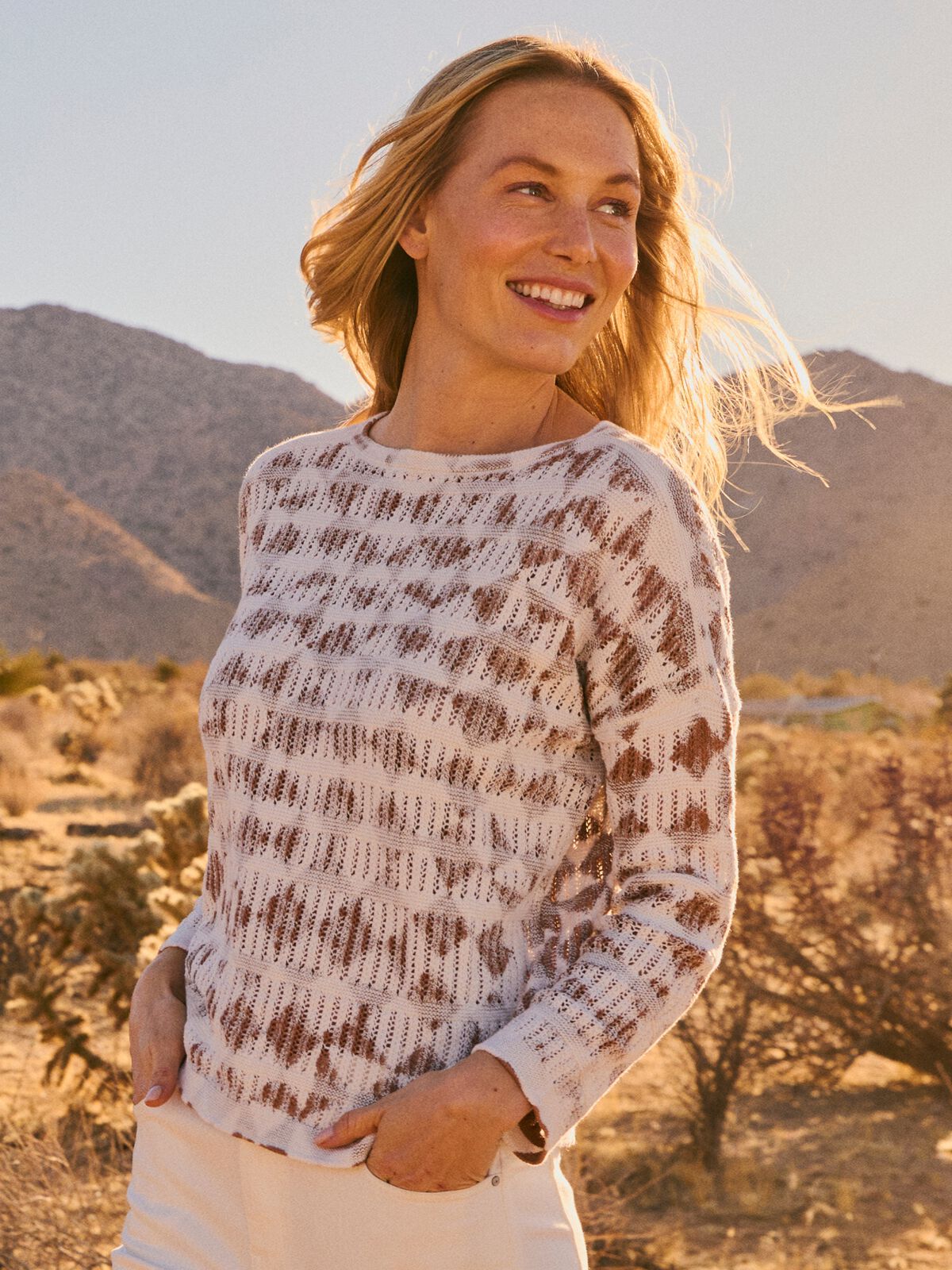 Textured Diamond Sweater