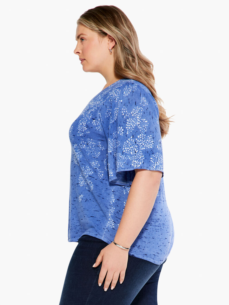 Woman Wears Coastline Coral Sweater image number 1