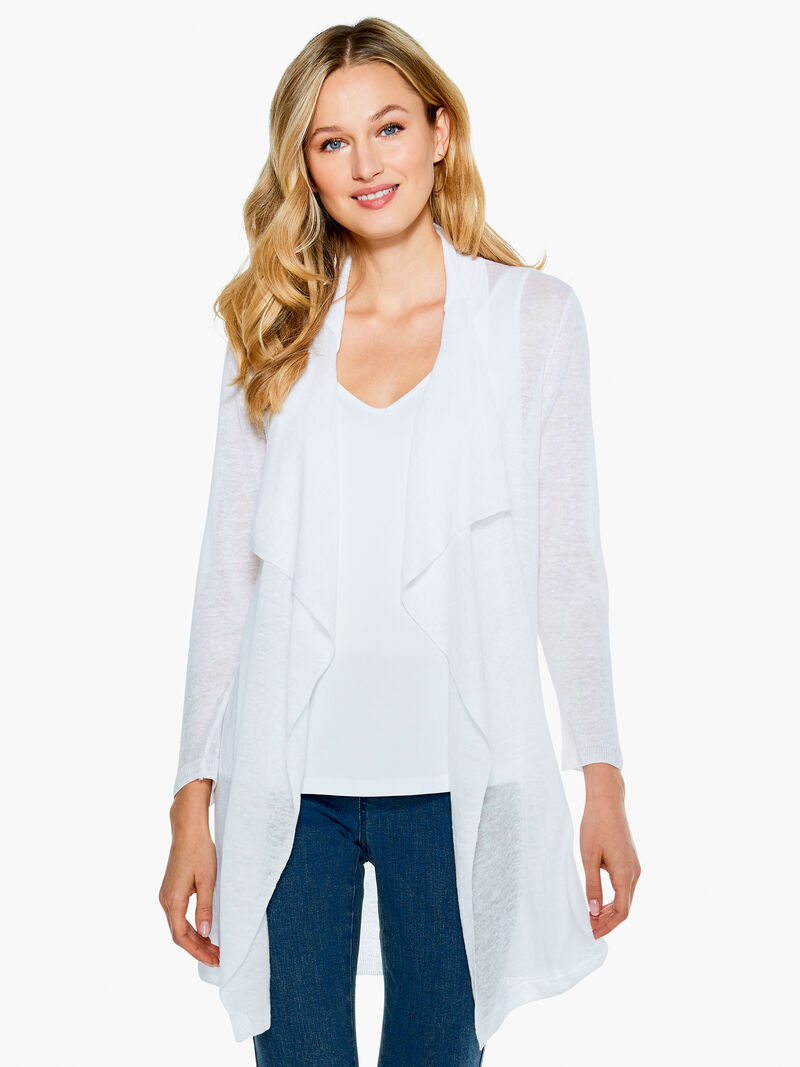 Woman Wears Featherweight Drape Cardigan image number 0