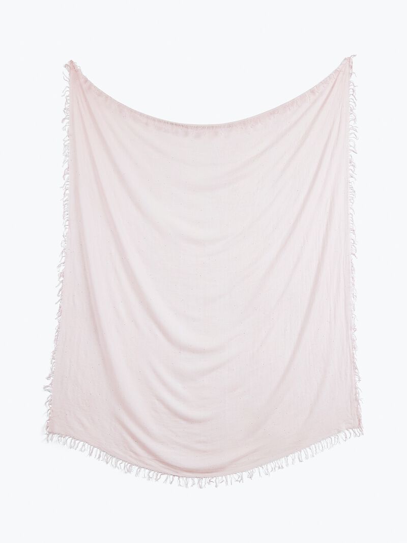 Woman Wears CHAN LUU SCATTERED SEQUIN SCARF image number 1