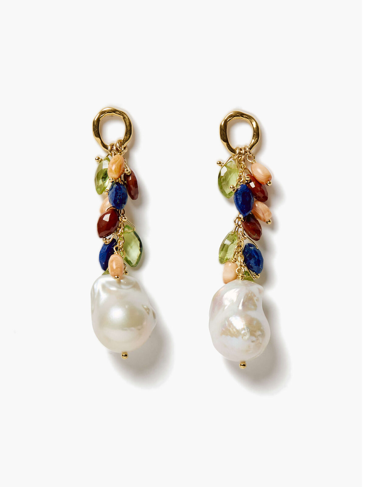 Chan Luu - Multi Gem With Pearl Earrings