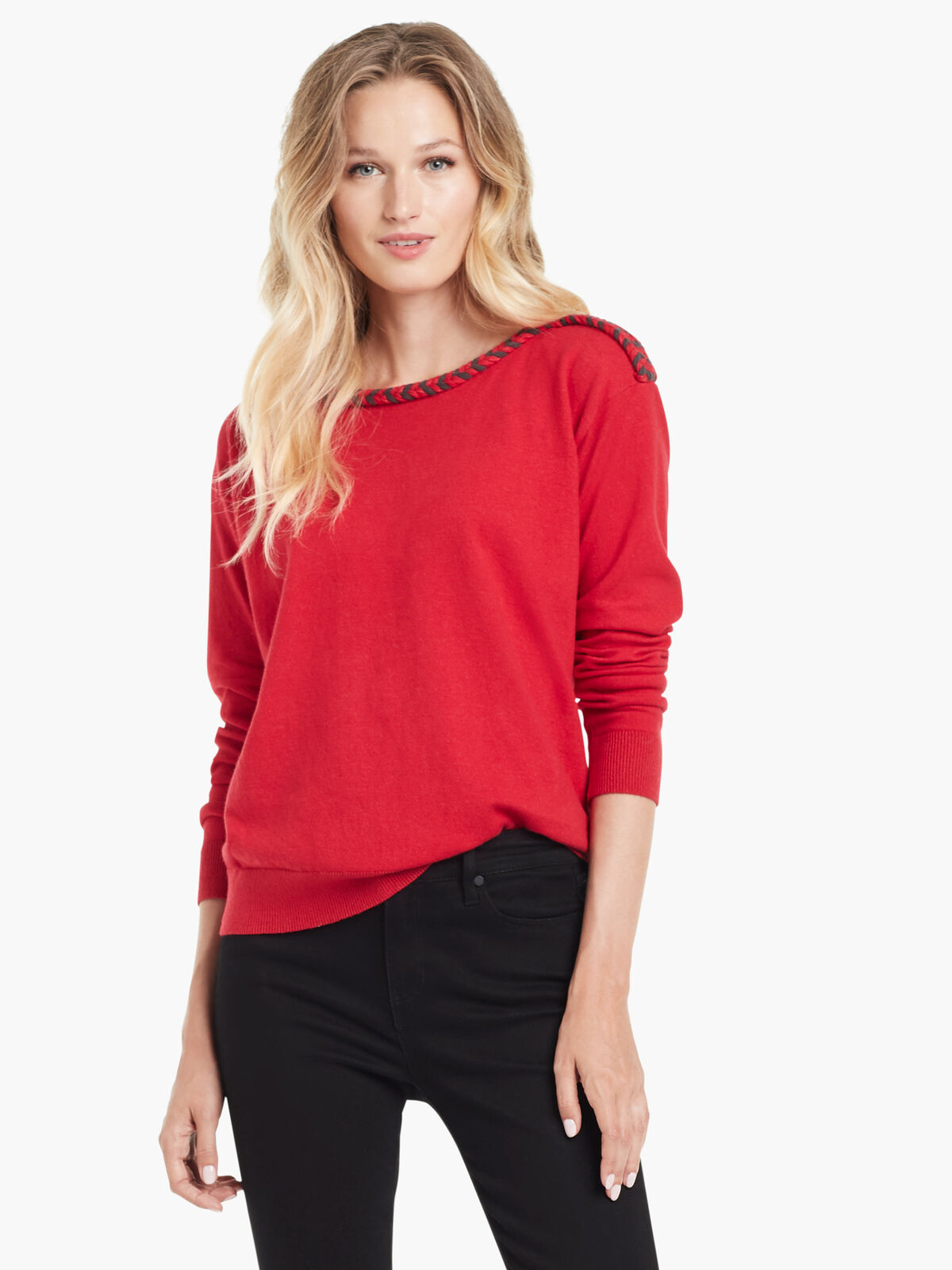 ribbon tie sweater