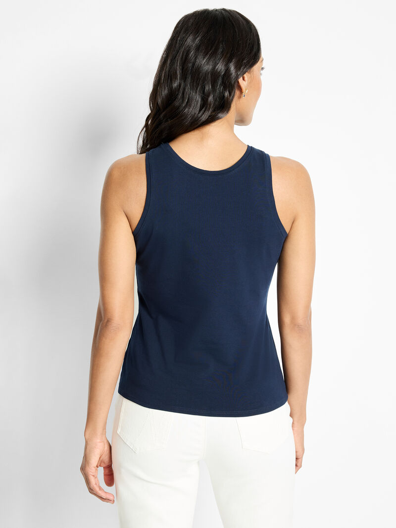 Woman Wears High Neck Perfect Tank image number 1