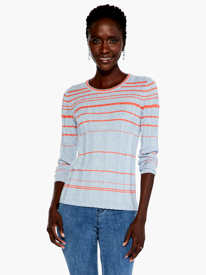 Woman Wears Reflecting Rays Sweater Tee image number 1