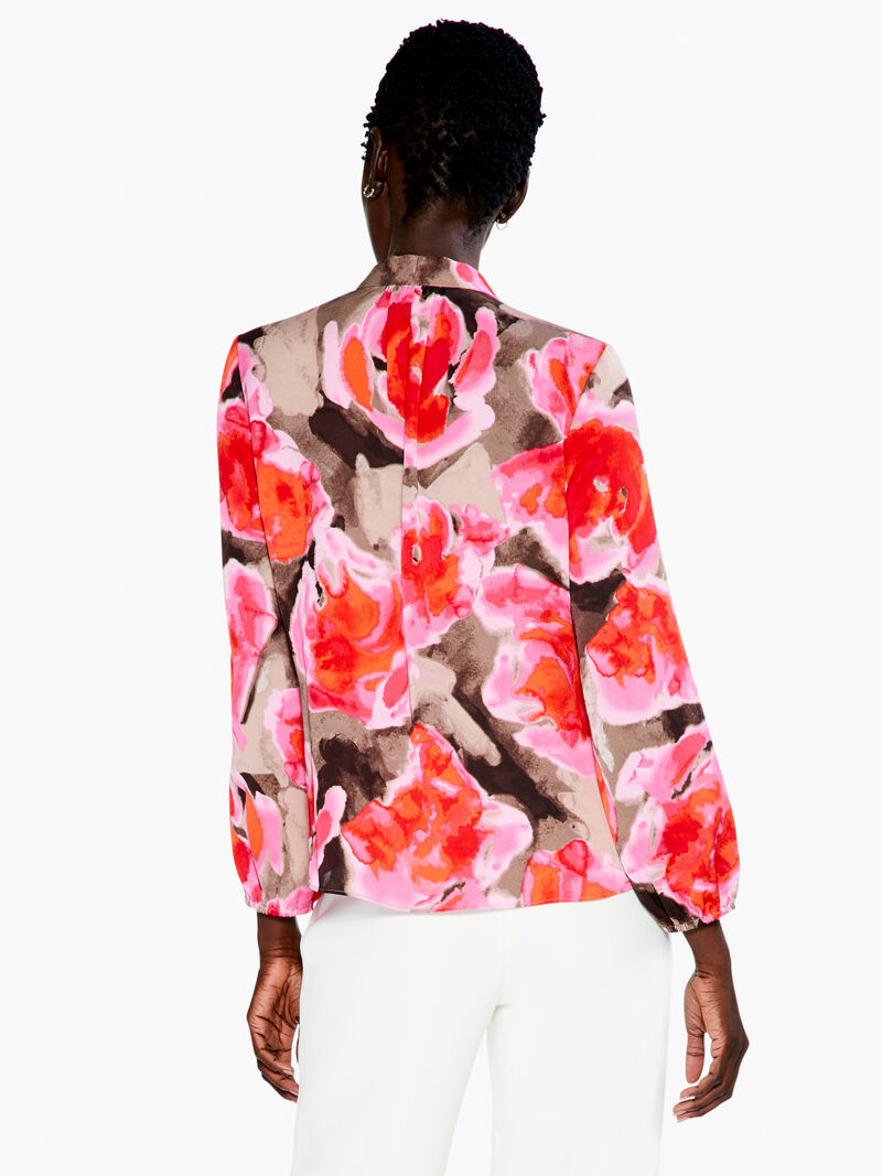 Woman Wears Rosy Outlook Top image number 2