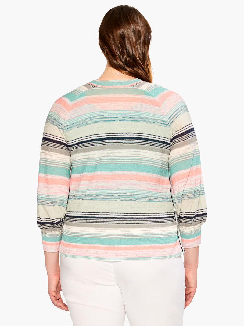 Woman Wears Summer Spacedye Cardigan image number 2