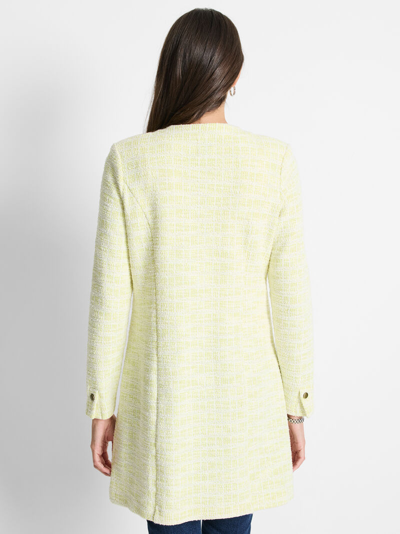 Woman Wears Textured Knit Statement Jacket image number 3