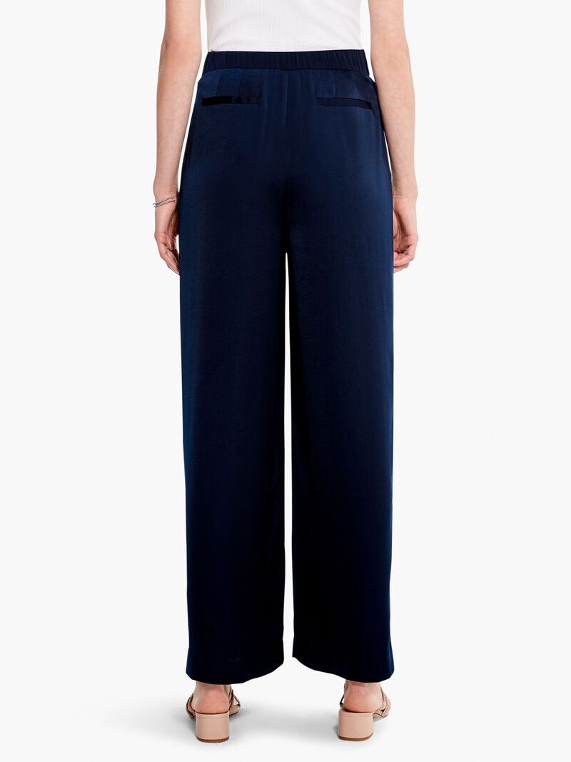 Woman Wears Soft Drape Wide-Leg Pant image number 3