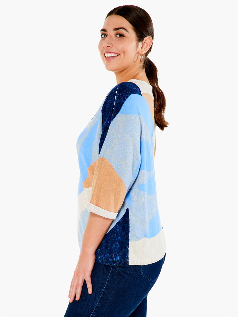 Woman Wears Ocean Isle Sweater image number 1