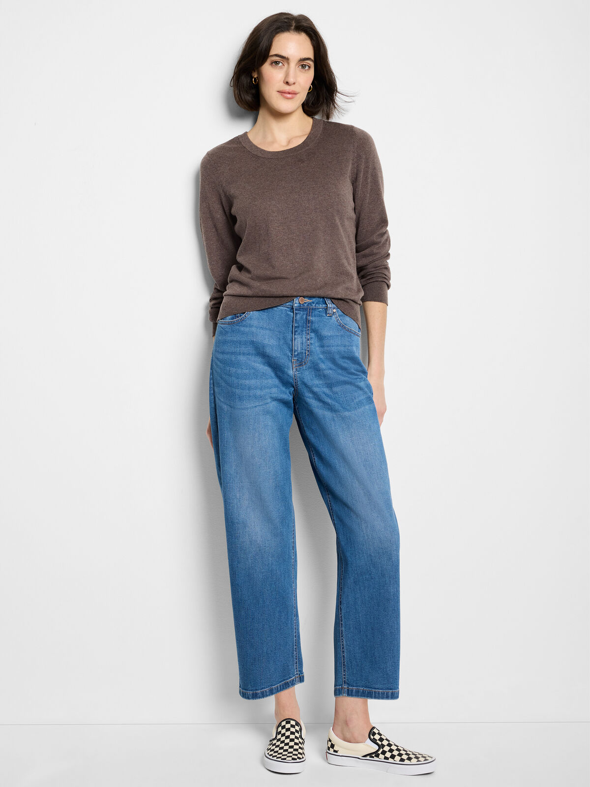 Pure Cotton Crew Neck Sweater