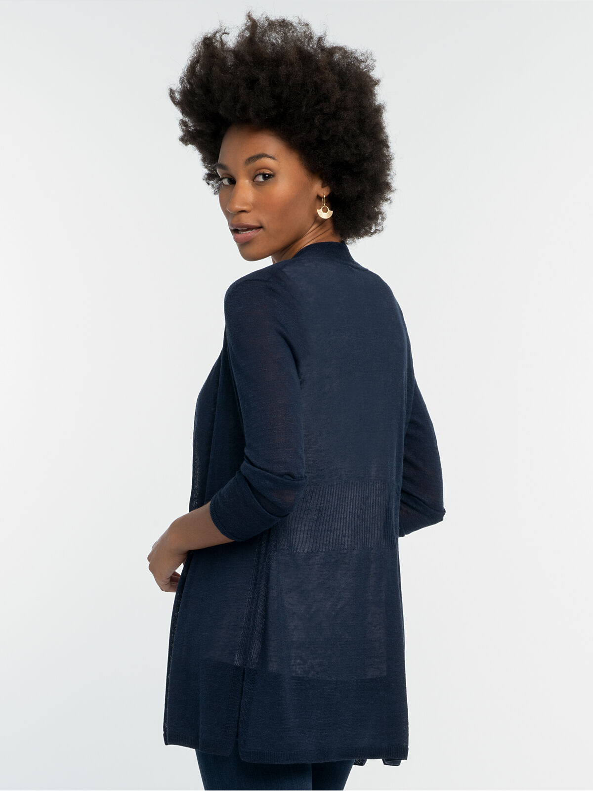 Lightweight Long Back of the Chair Cardigan