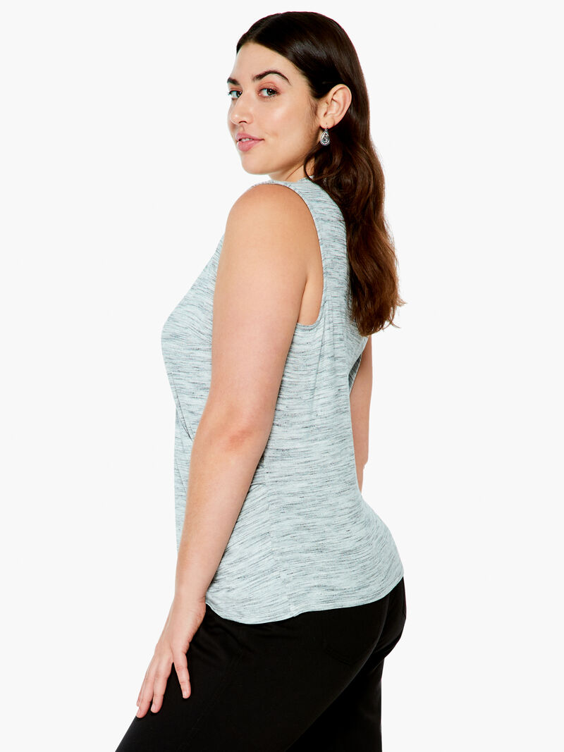 Woman Wears Spacedye Wrap Tank image number 1