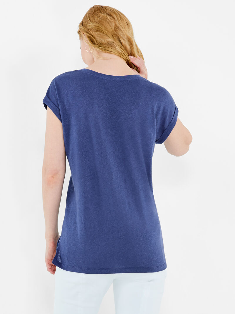 Woman Wears NZT Short Sleeve V Tee image number 2