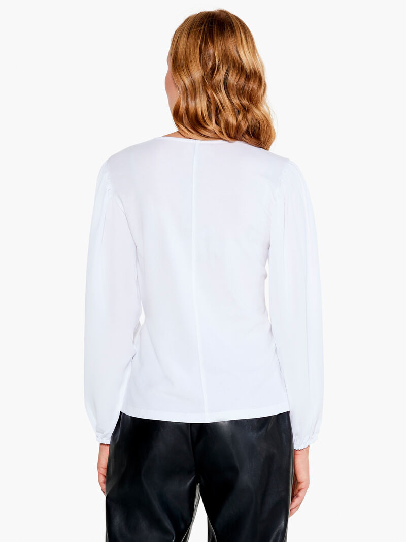 Woman Wears Statement Sleeve Top image number 3