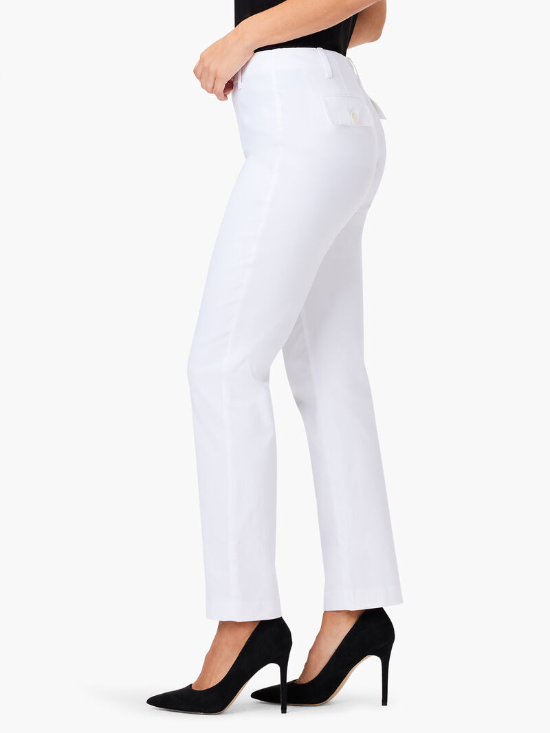 Woman Wears 28" Polished Wonderstretch Straight Pocket Pant image number 1