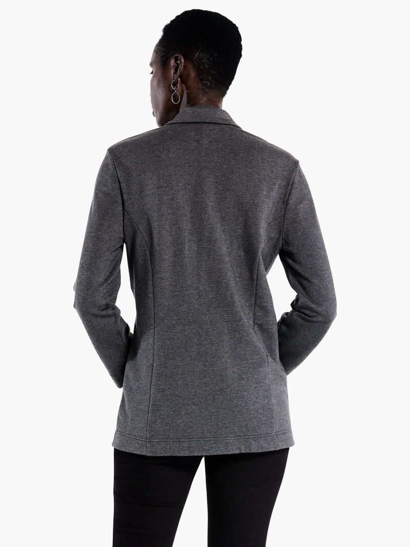 Woman Wears All Day Terry Knit Blazer image number 2