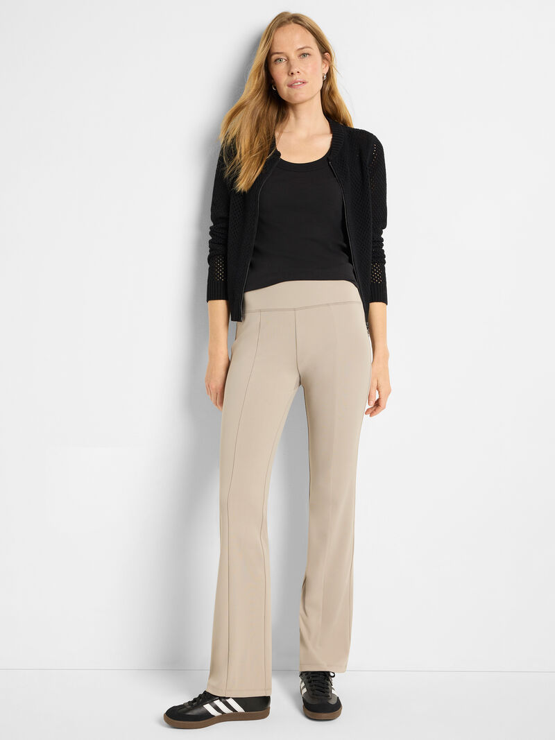Woman Wears Zip Front Mesh Cardigan image number 1