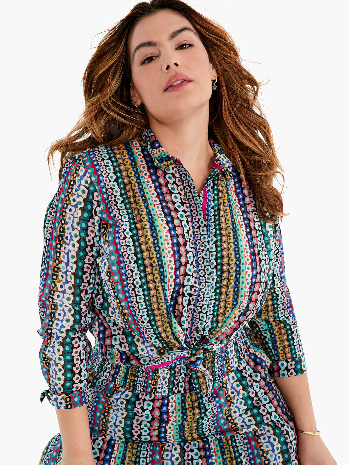 Flower Field Crinkle Shirt