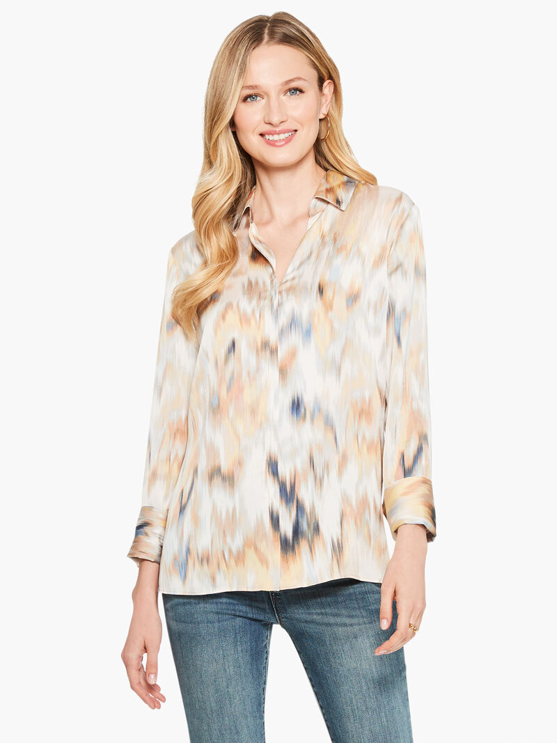 Woman Wears Dreamy Ikat Blouse image number 0