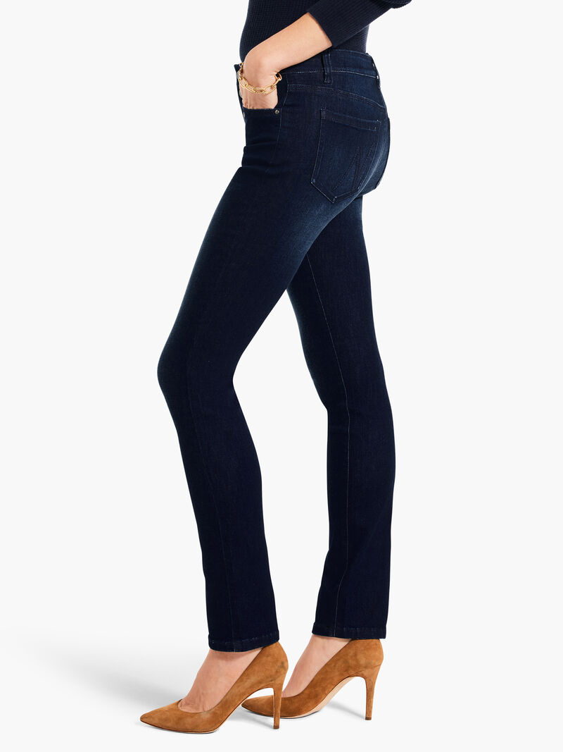 Woman Wears NZ Denim 26" Button Fly Slim Jeans image number 2