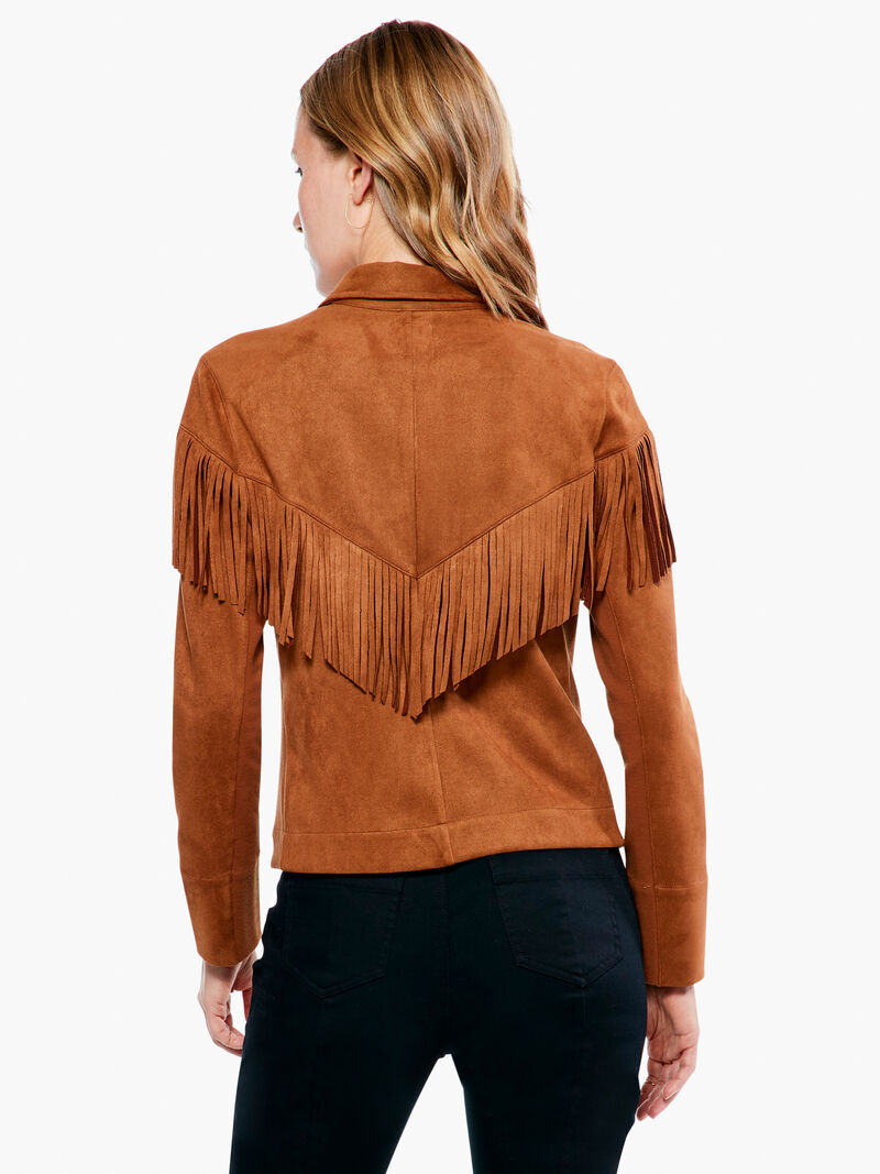 Woman Wears Fall Fringe Jacket image number 3