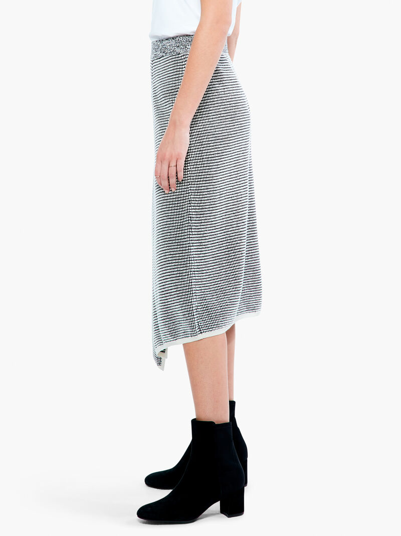 Woman Wears Pixel Knit Skirt image number 3