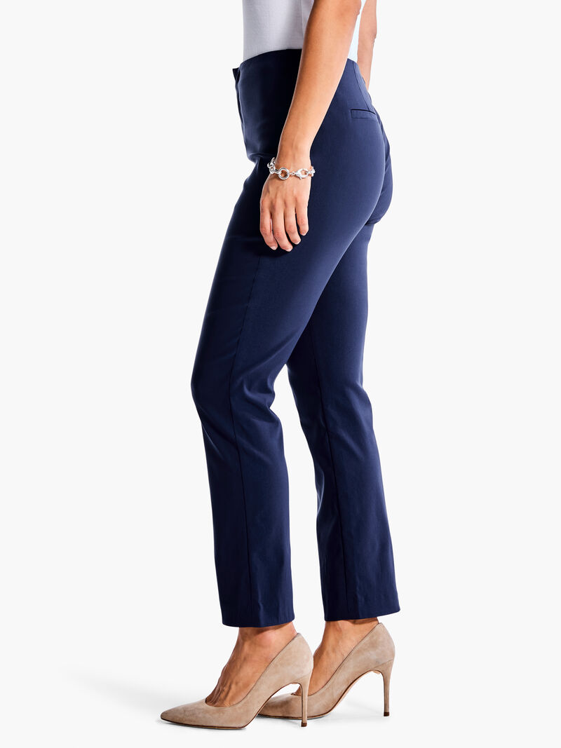 Woman Wears 28" Polished Wonderstretch Straight Ankle Pant image number 2