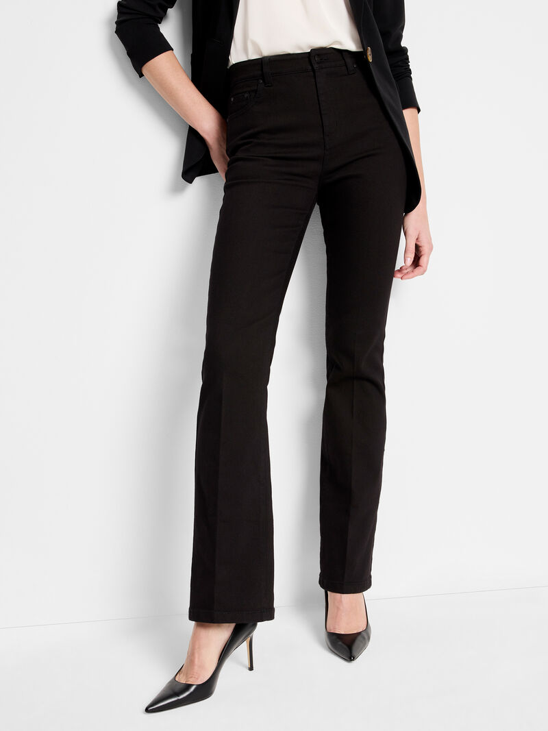Woman Wears 31" Breakaway Bootcut High Rise Jeans image number 0