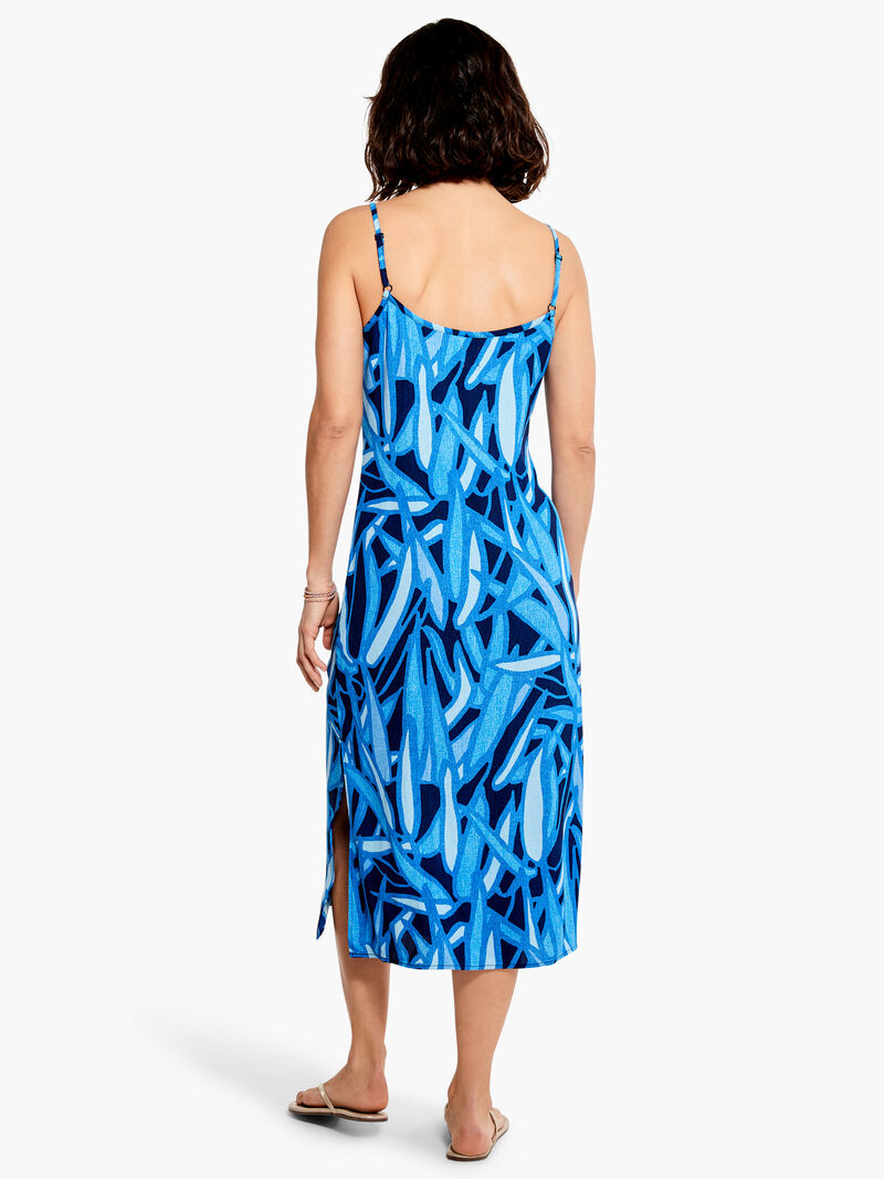 Woman Wears Sunset Jungle Slip Dress image number 2