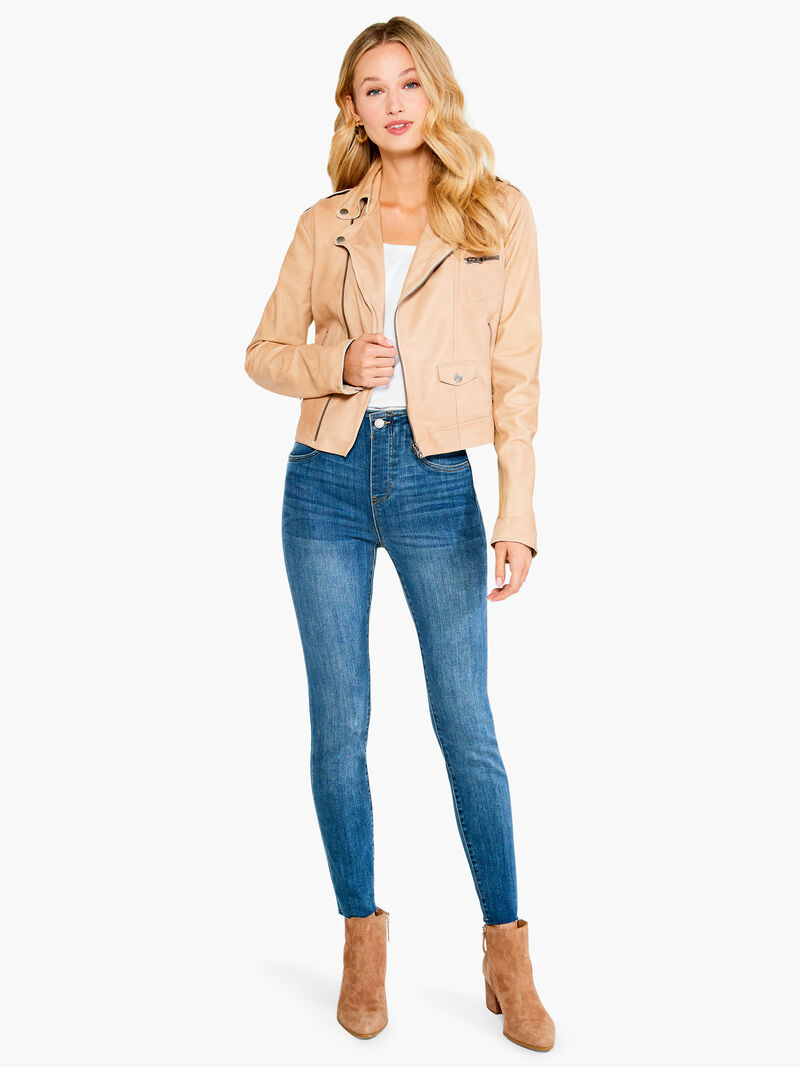 Woman Wears JKT Piper Leather Jacket image number 3
