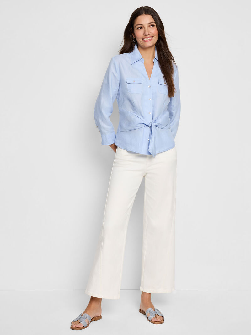 Iconic Tie Front Shirt