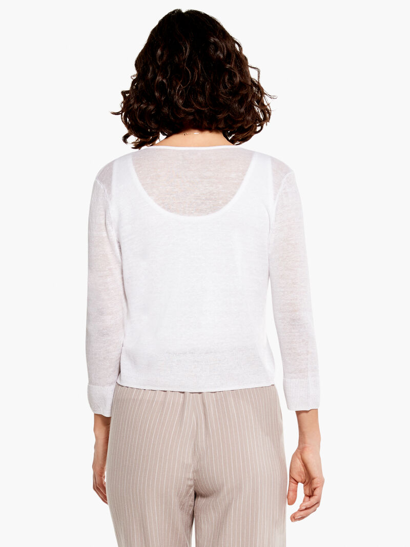 Woman Wears Easy Featherweight Cardigan image number 2