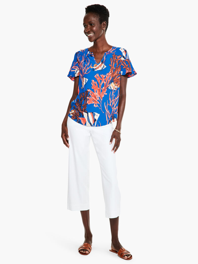 Woman Wears Angel Reef Top image number 3