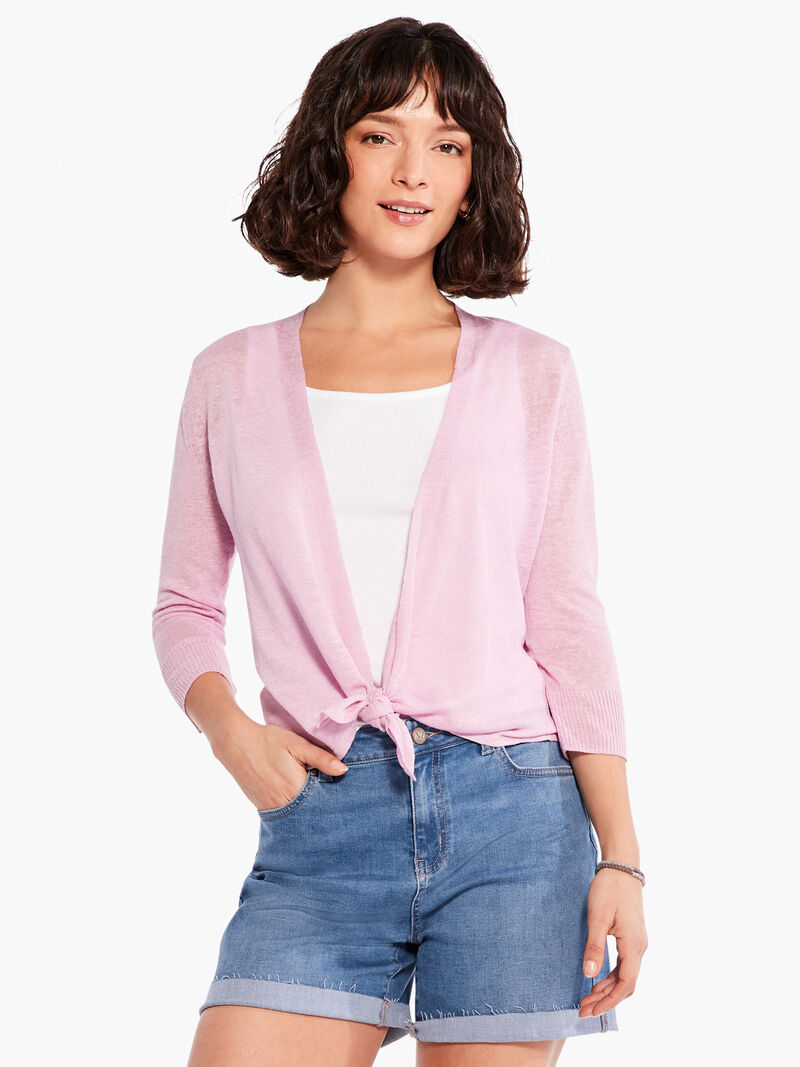 Woman Wears Lightweight 4-Way Cardigan image number 1