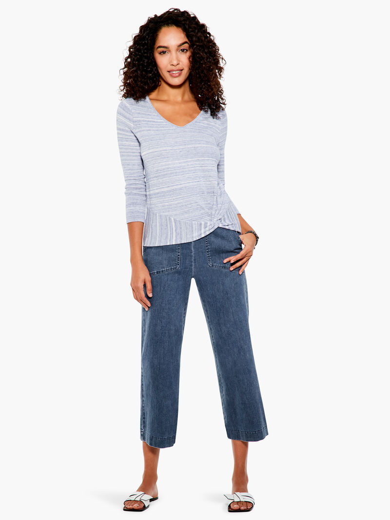 Woman Wears Spacedye Vital Twist Sweater image number 3