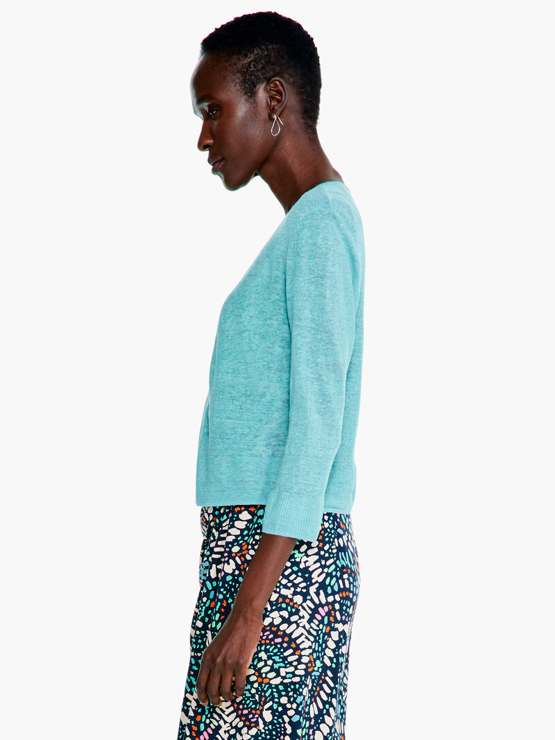Woman Wears Easy Featherweight Cardigan image number 1