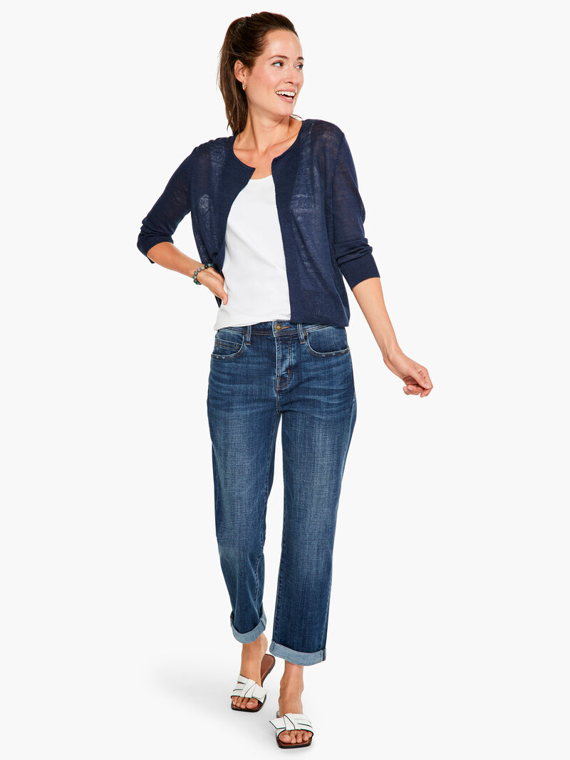 Woman Wears Easy Featherweight Cardigan image number 3