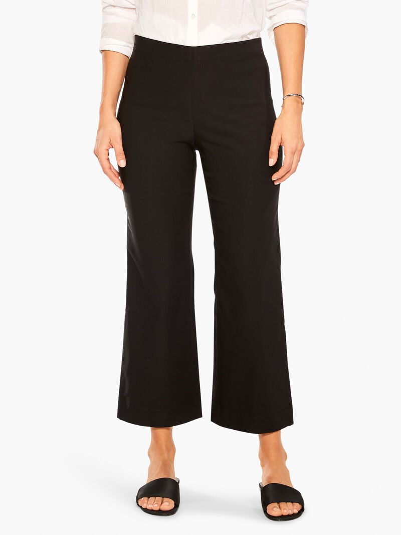 Woman Wears Polished Wonderstretch Wide-Leg Crop Pant image number 0