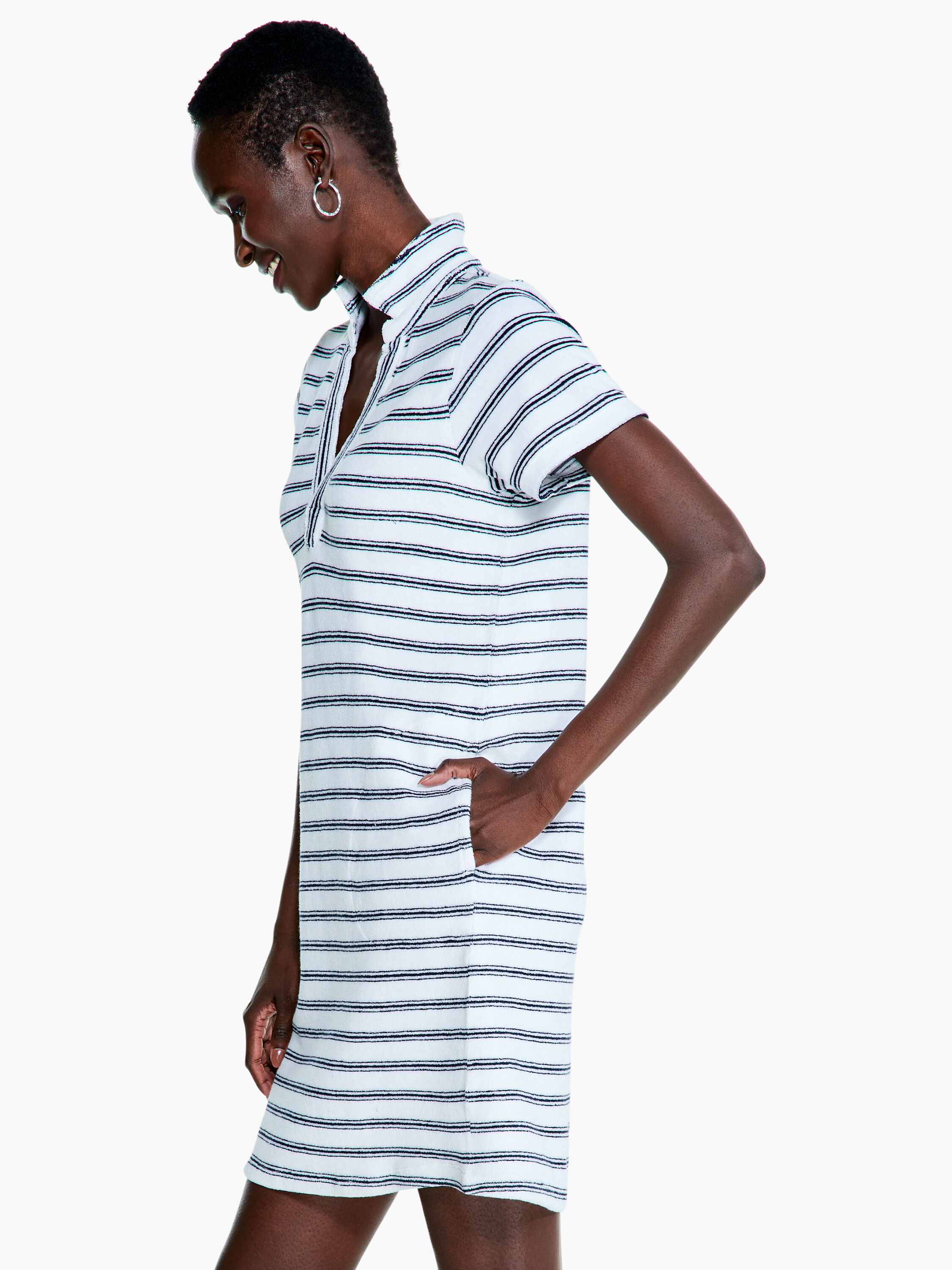 Striped Terry Dress NIC ZOE