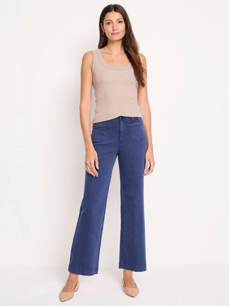 NZ Denim 28" Mid Rise Wide Leg Pocket Jeans