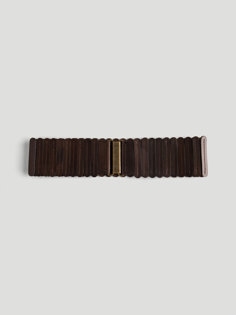 Woman Wears Stretch Stitched Belt image number 1
