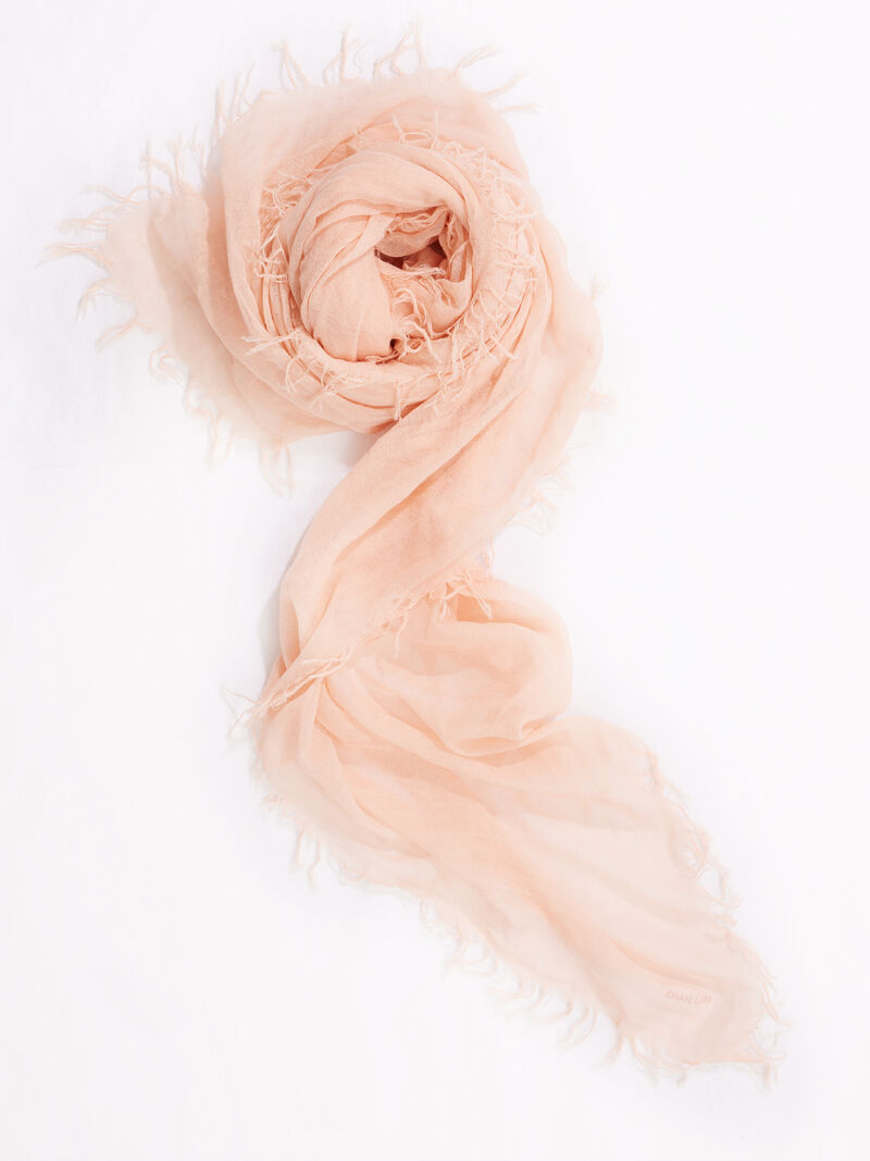 Chan Luu Solid Scarf With Fringe Edges