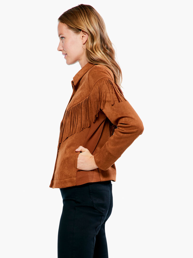 Woman Wears Fall Fringe Jacket image number 2