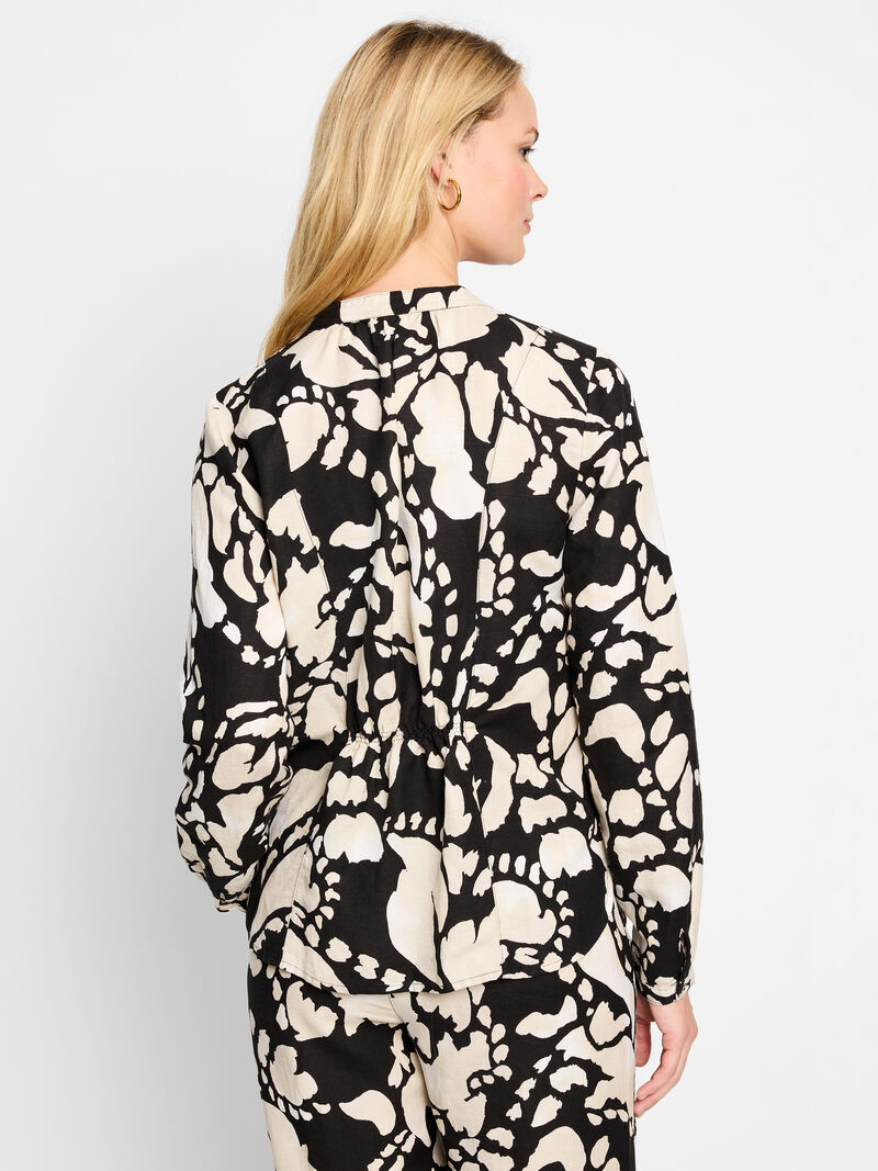Woman Wears Evening Petal Woven Shirt image number 3