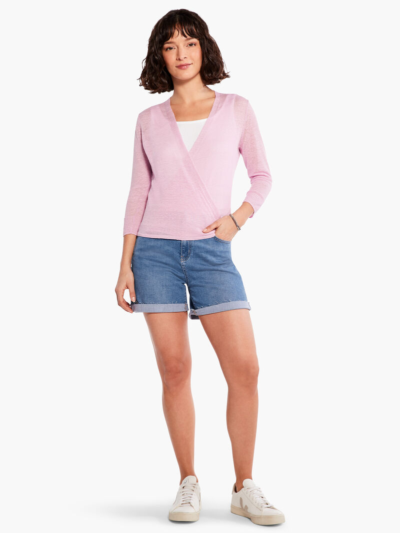 Woman Wears Lightweight 4-Way Cardigan image number 3