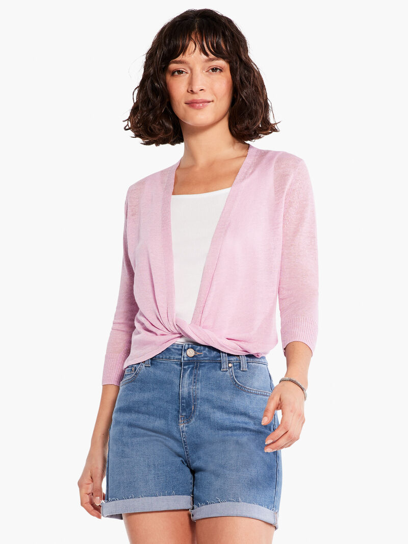 Woman Wears Lightweight 4-Way Cardigan image number 2