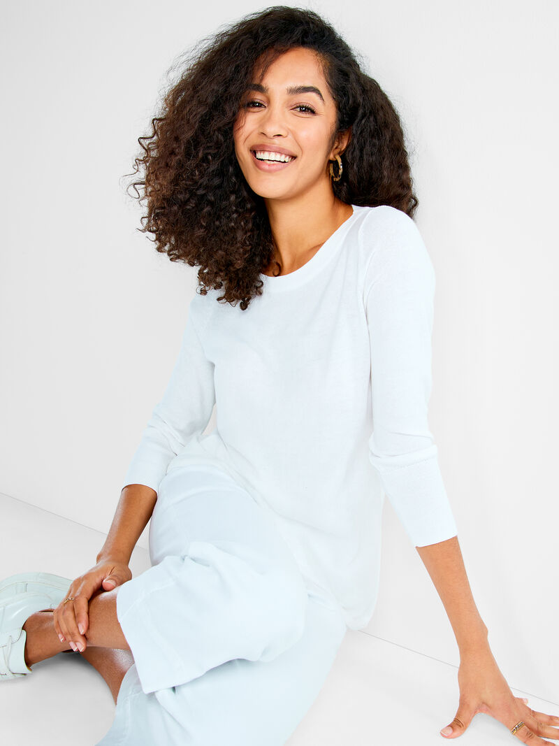 Woman Wears Vital Boatneck Sweater image number 5
