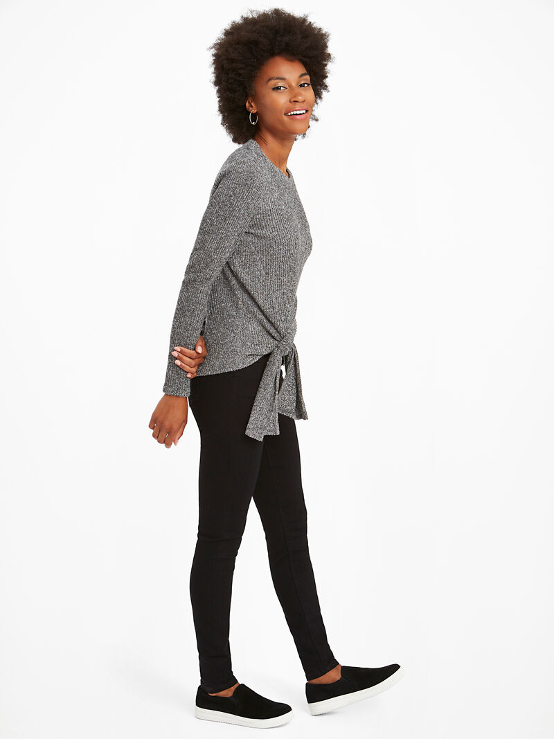 
                    Cozy Aside Tie Top