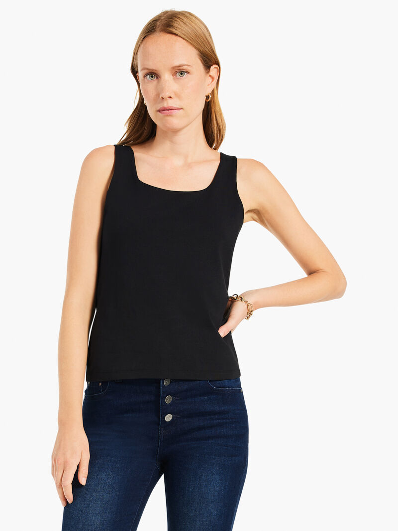 Woman Wears Shelf Bra Tank image number 0